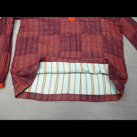 Ace & Jig Long Sleeve Top Halo Size Large V Neck Pullover Boho Striped Peasant - Picture 6 of 9